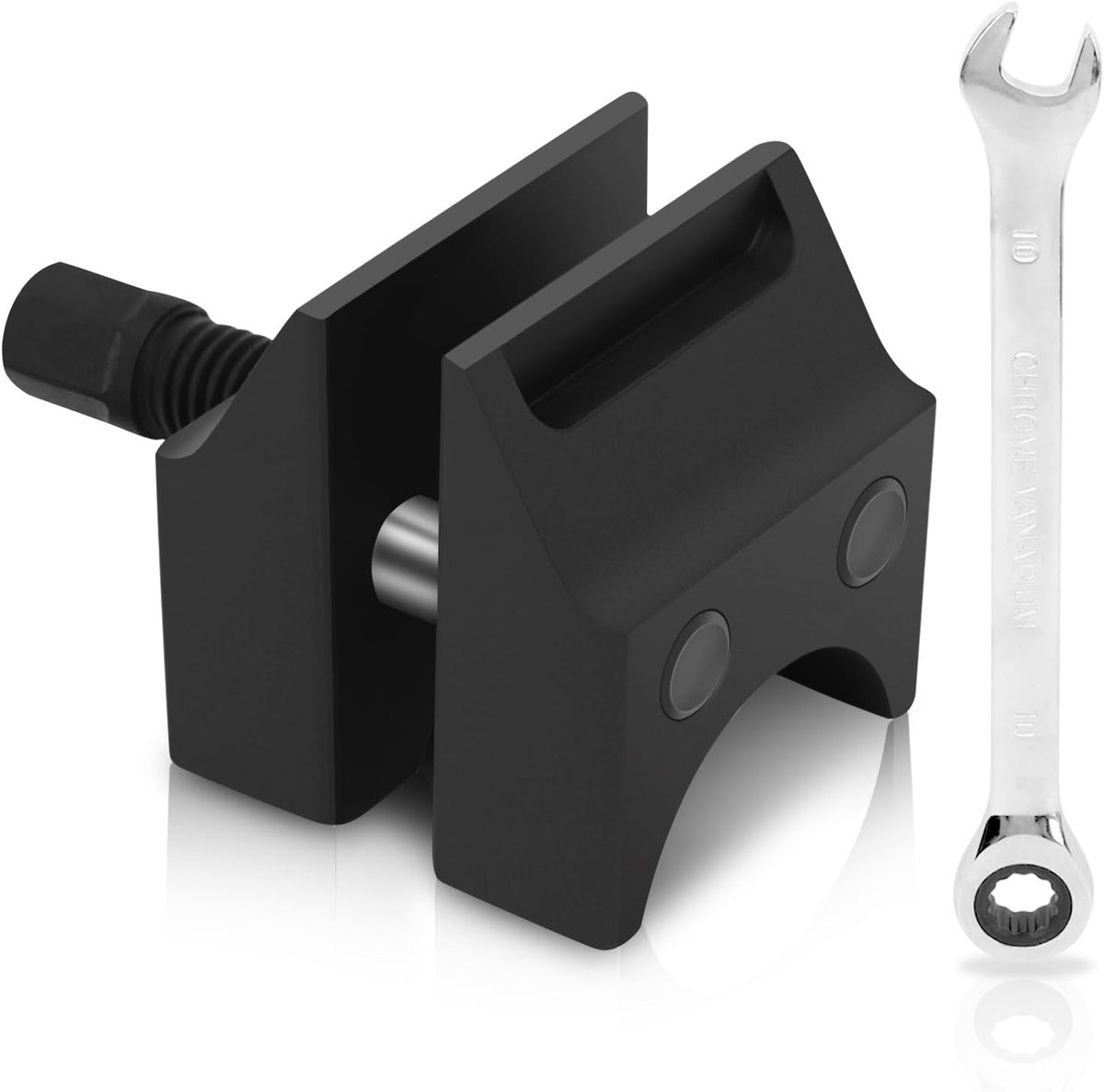 SnelShoppen - Spring strut tensioner tool met split hub en stuurhoofd spreider, schokdemper demontage zonder wielnaaf demontage, 50% tijdsbesparing, r