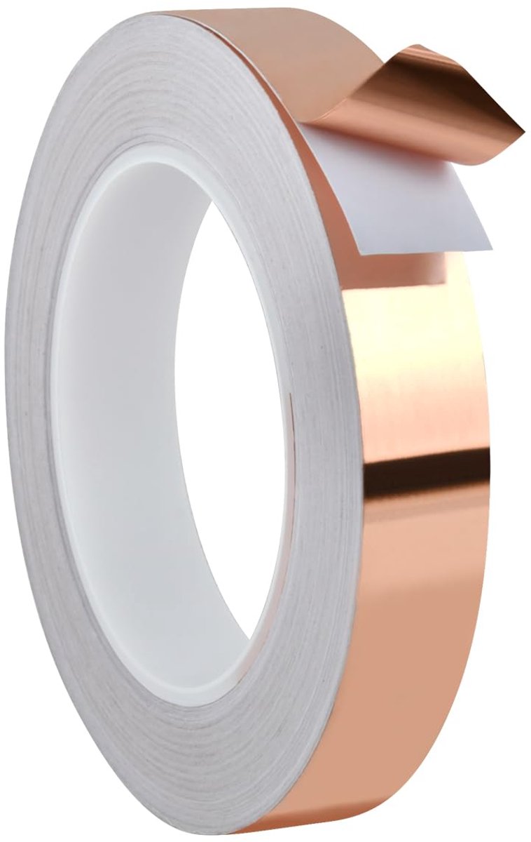 SnelShoppen - Copper Tape Tegen Slakken 2 cm x 30 m - Zelfklevende Koperfolie voor Slakkenbescherming in de Tuin - Natuurlijke Slakkenafschrikker voor