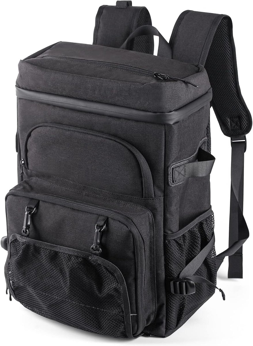 SnelShoppen - Koelrugzak 35L - Waterdichte Thermal Backpack Cooler Bag met Flessenopener - Perfect voor Picknicks, Kamperen, Strand, Hiking, Reizen, W
