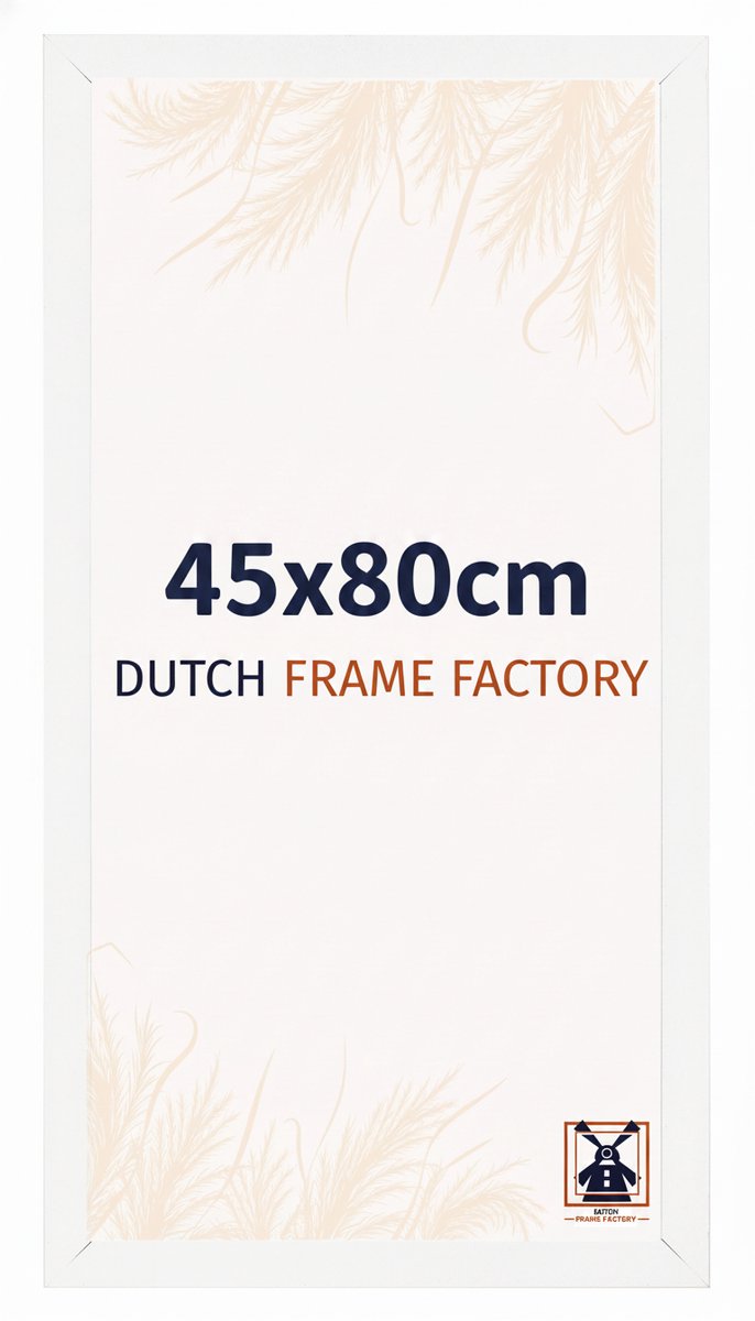Dutch Frame Factory Fotolijst 45x80 cm - MDF - Wit Hoogglans - Benno