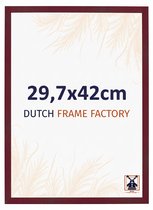 Fotolijst A3 29,7x42 cm - MDF - Wijnrood Geveegd - Benno