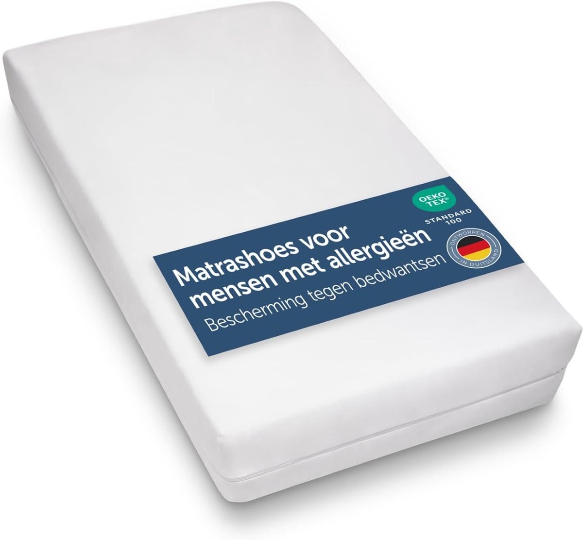SnelShoppen - Matrasbeschermer Anti-allergie - Anti-bedbug - 70 x 140 cm - Geschikt voor matrassen tot 12 cm Hoog - Oeko-Tex Gecertificeerd - Kinderma
