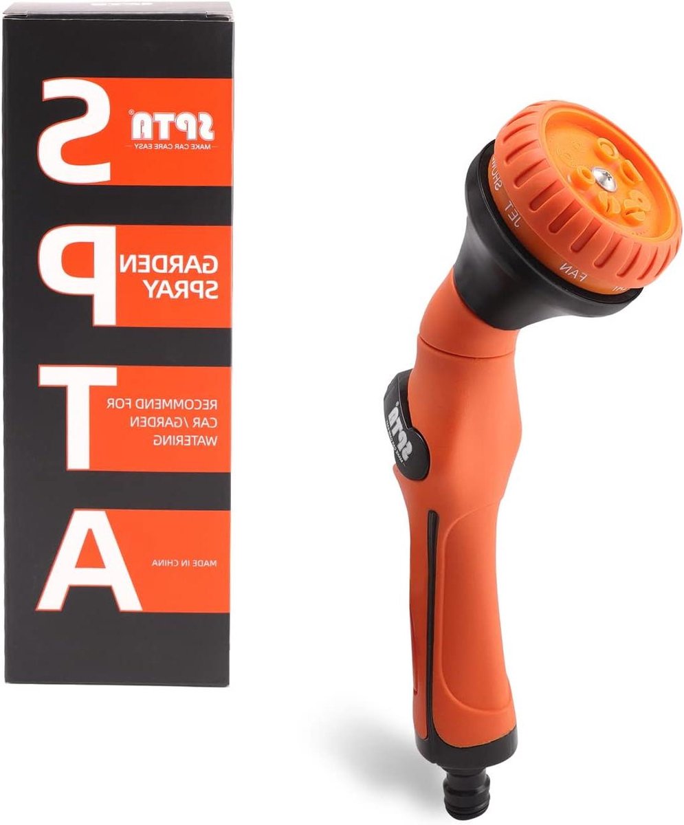 Tuinsproeier - Waterspuitpistool - Tuin en Auto - 8 SproeiPatronen - 10 Bar - Oranje