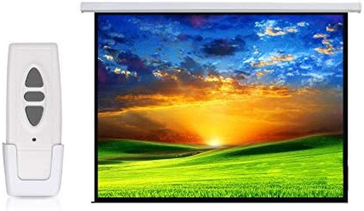 Projectiescherm - Beamerdoek - Thuisbioscoop - Mat wit canvas - 200x150 cm - Wit