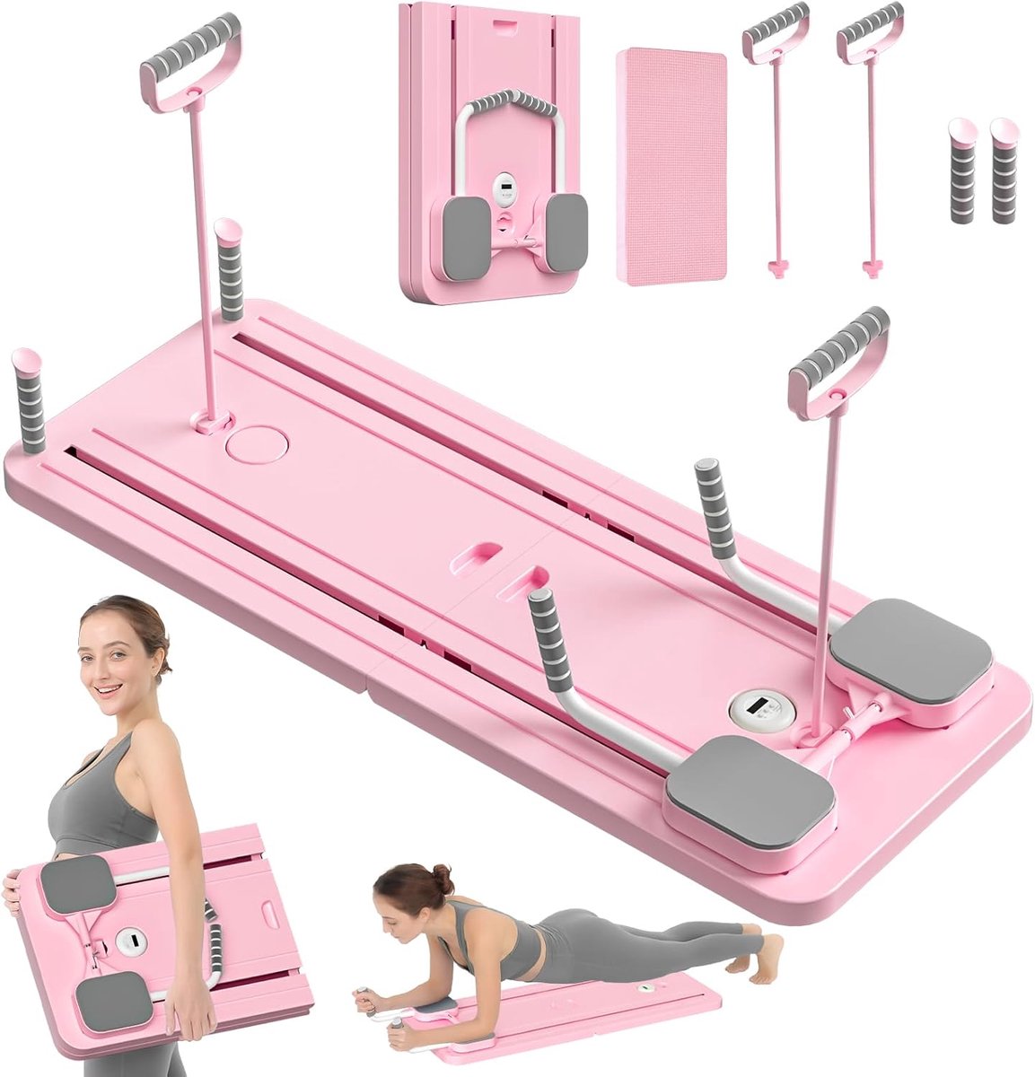 Multifunctionele Pilates Board - 5-in-1 Opvouwbare Reformer Set voor Thuis