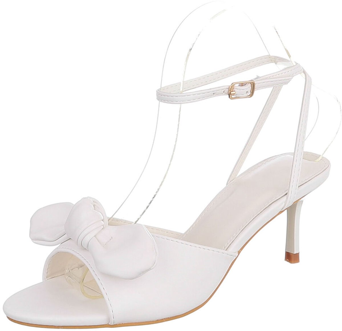 Sandaal met hak en strik - dames casual Mt:40