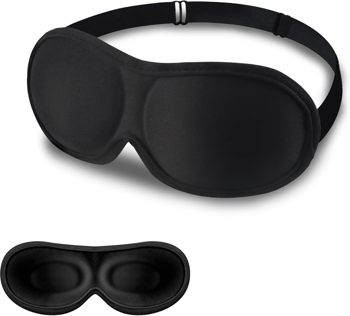 SnelShoppen - 3D Slaapmasker voor Zijslapers - Ademend en Comfortabel Verduisterend Oogmasker met Verstelbare Riem - Ideaal voor Reizen en Thuisgebrui