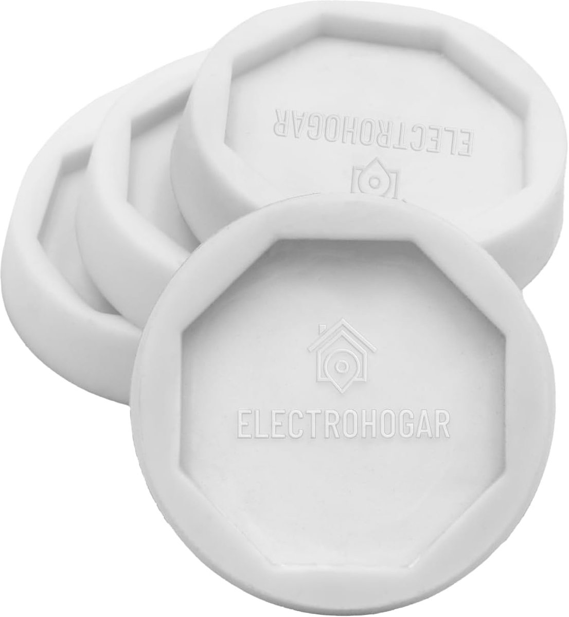 SnelShoppen - Trillingsdemper voor Wasmachine | 4 Stuks | Anti-Vibratie Pads | Antislip Rubber | Compatibel met Diverse Merken | Wit