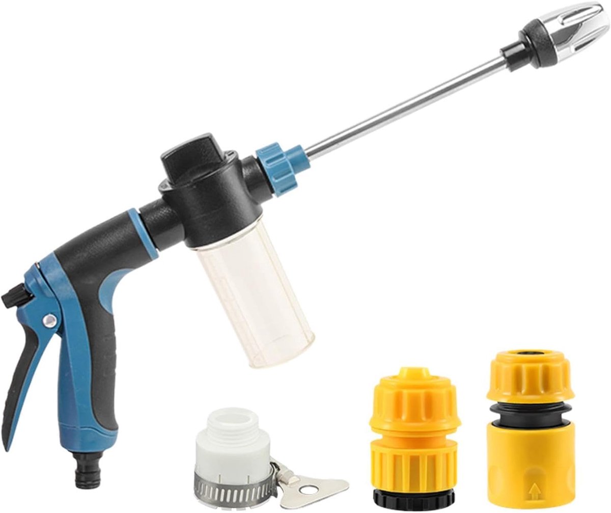SnelShoppen - Draagbare Hoge Druk Reiniger, Draadloze Hogedrukspuit met 3-Snelheden, Handheld Schoonmaakmachine voor Auto, Tuin, Raam, Balkon, Patio,