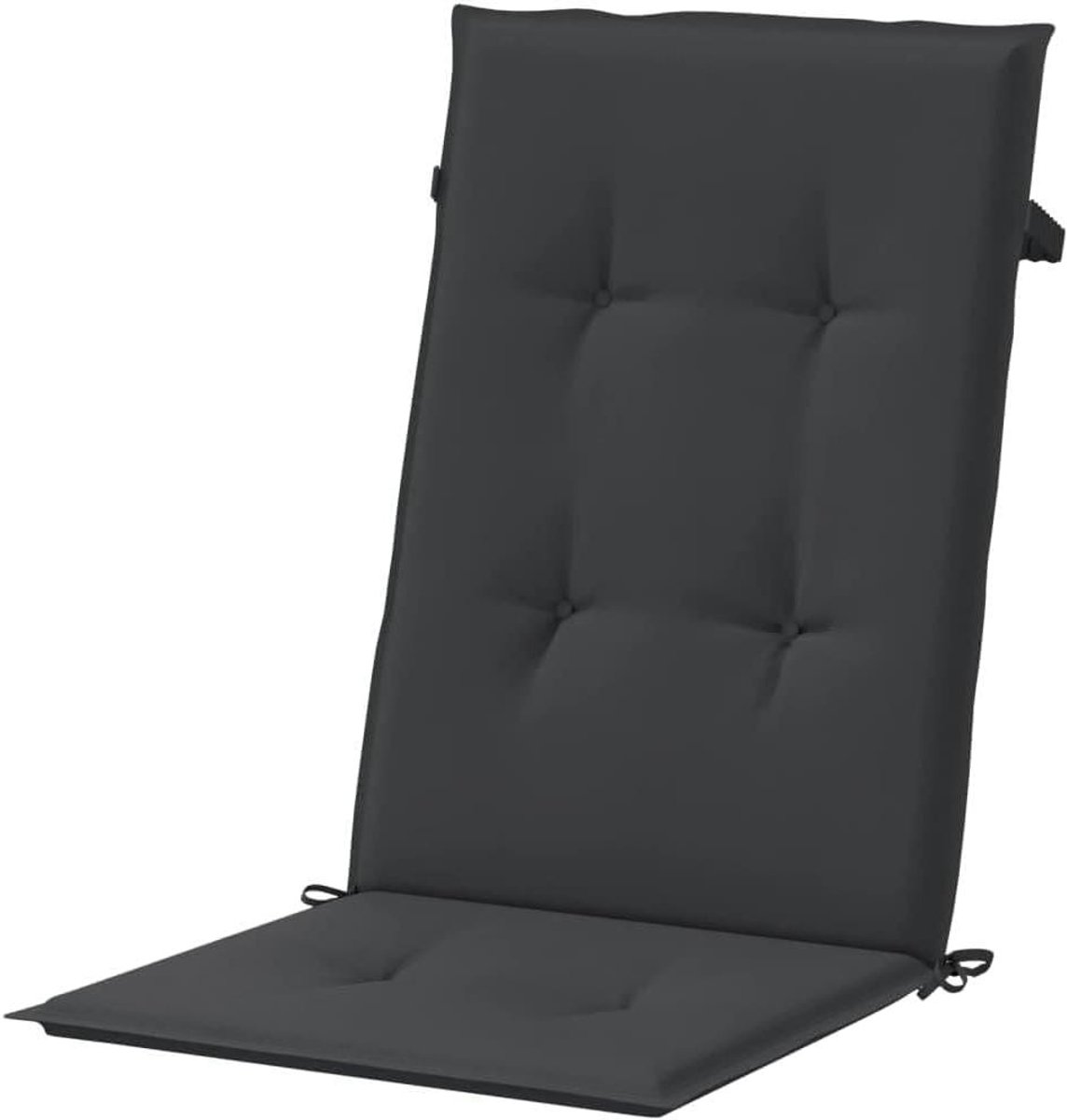 Tuinstoelkussens - Buiten kussens - Comfortabel zitten - Waterafstotend materiaal - 4 stuks 120cm - Zwart