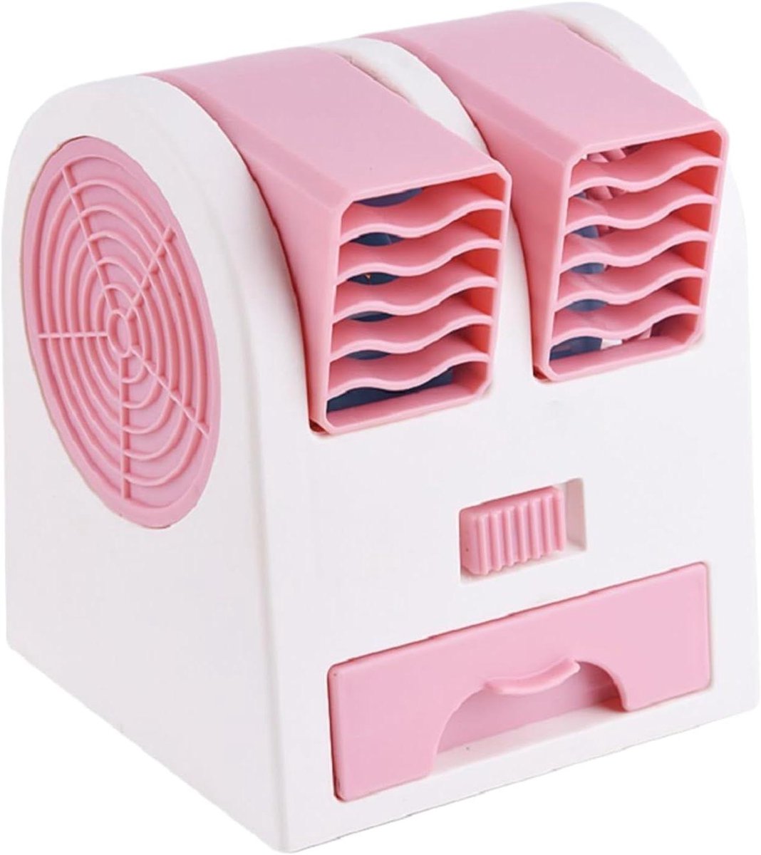 Dierenkooi Ventilator - Ventilator voor huisdieren - Comfort voor dieren - Stille werking - 13.6x11.8x11cm - Roze