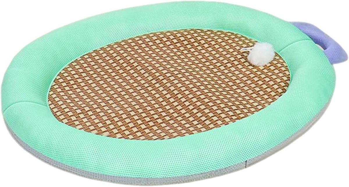 Koelmat Huisdier - Verkoelend Kussen - Honden Ontspanning - Snelle Warmte Absorptie - 30 x 21 cm - Groen