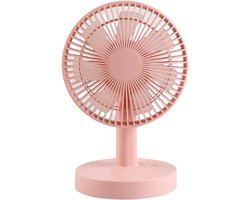 Oscillerende tafelventilator, oplaadbaar, stil, praktisch, geschikt voor thuis en school