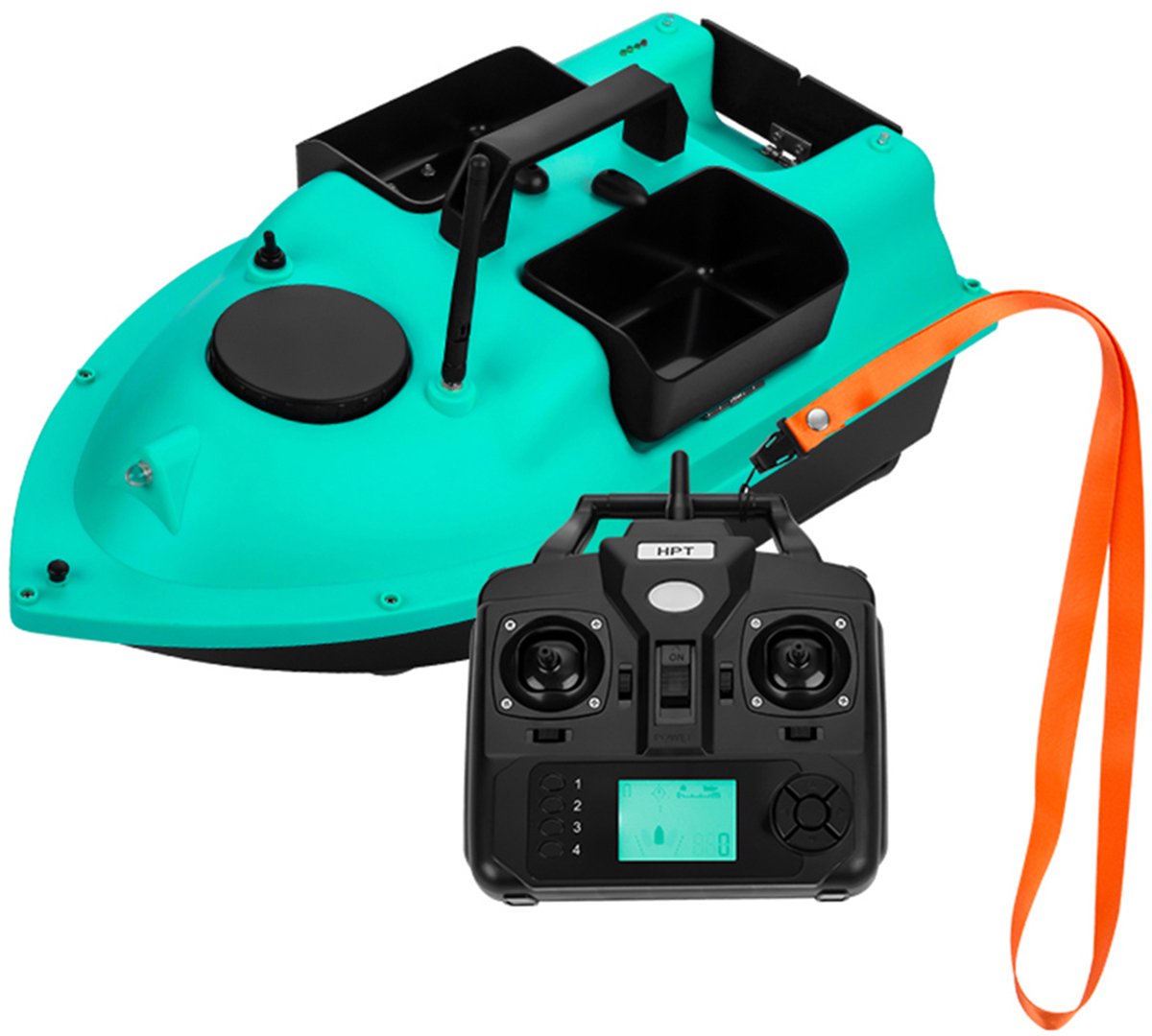 GPS Voerboot – RC Bait Boat met 12000mAh Accu – 40 Waypoints – 3 Voerbakken – Automatische Terugkeer voor Karpervissen