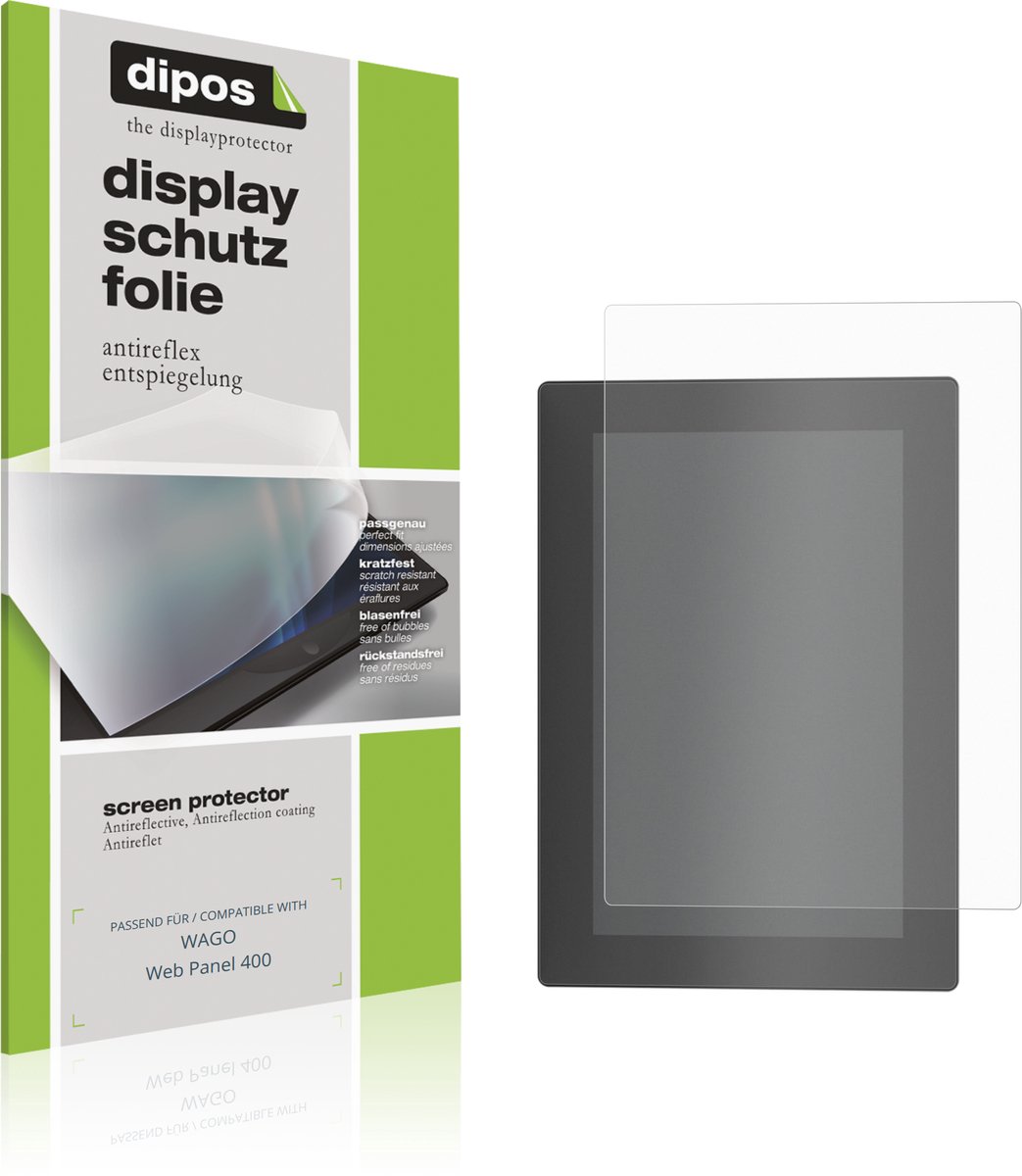 dipos – 2x Matte Beschermfolie geschikt voor WAGO Web Panel 400 | Krasbestendige & antireflecterende Screenprotector Ultra-Thin