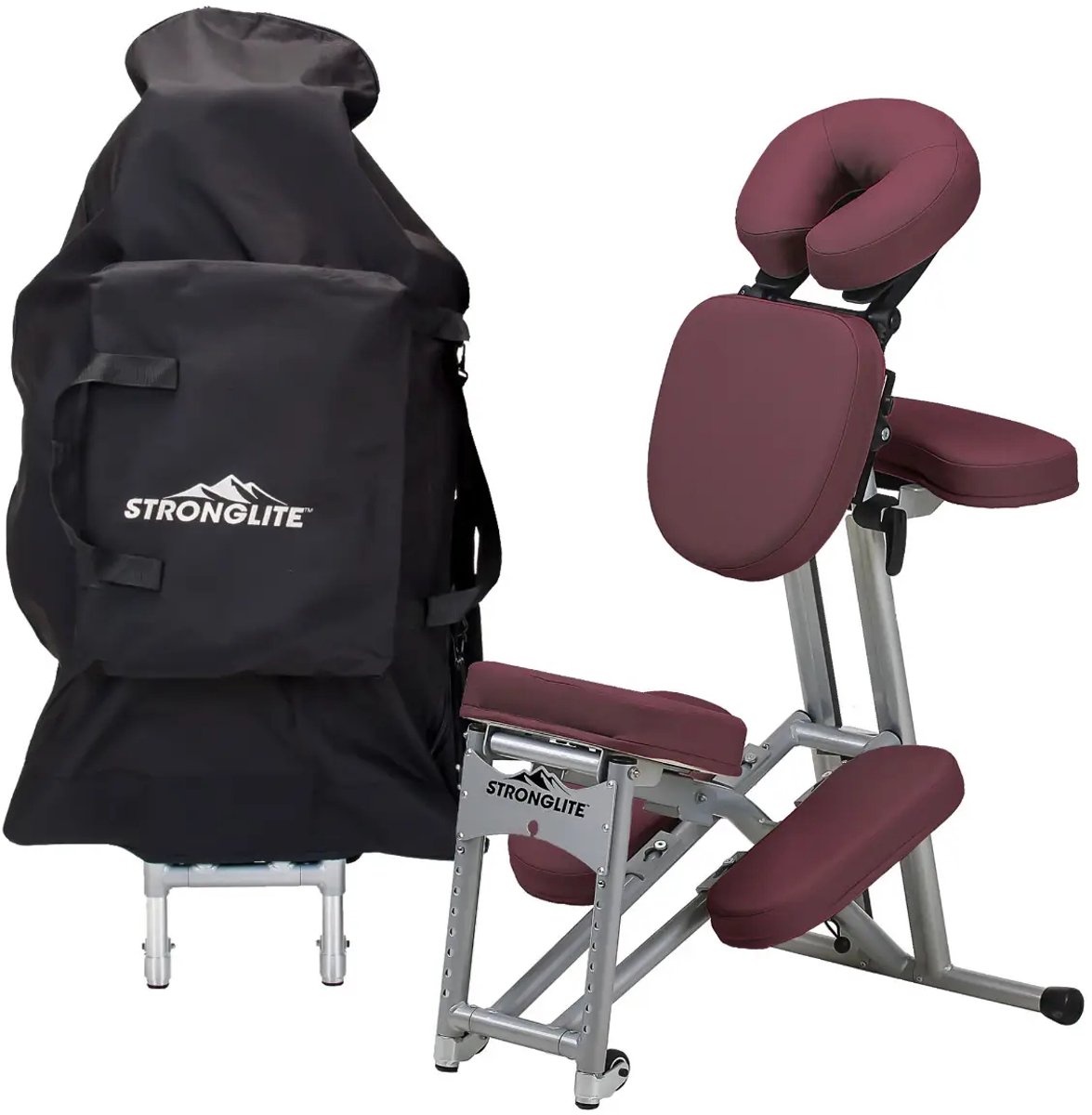 Stronglite ErgoPro 2 | Draagbare Massagestoel | Bordeaux