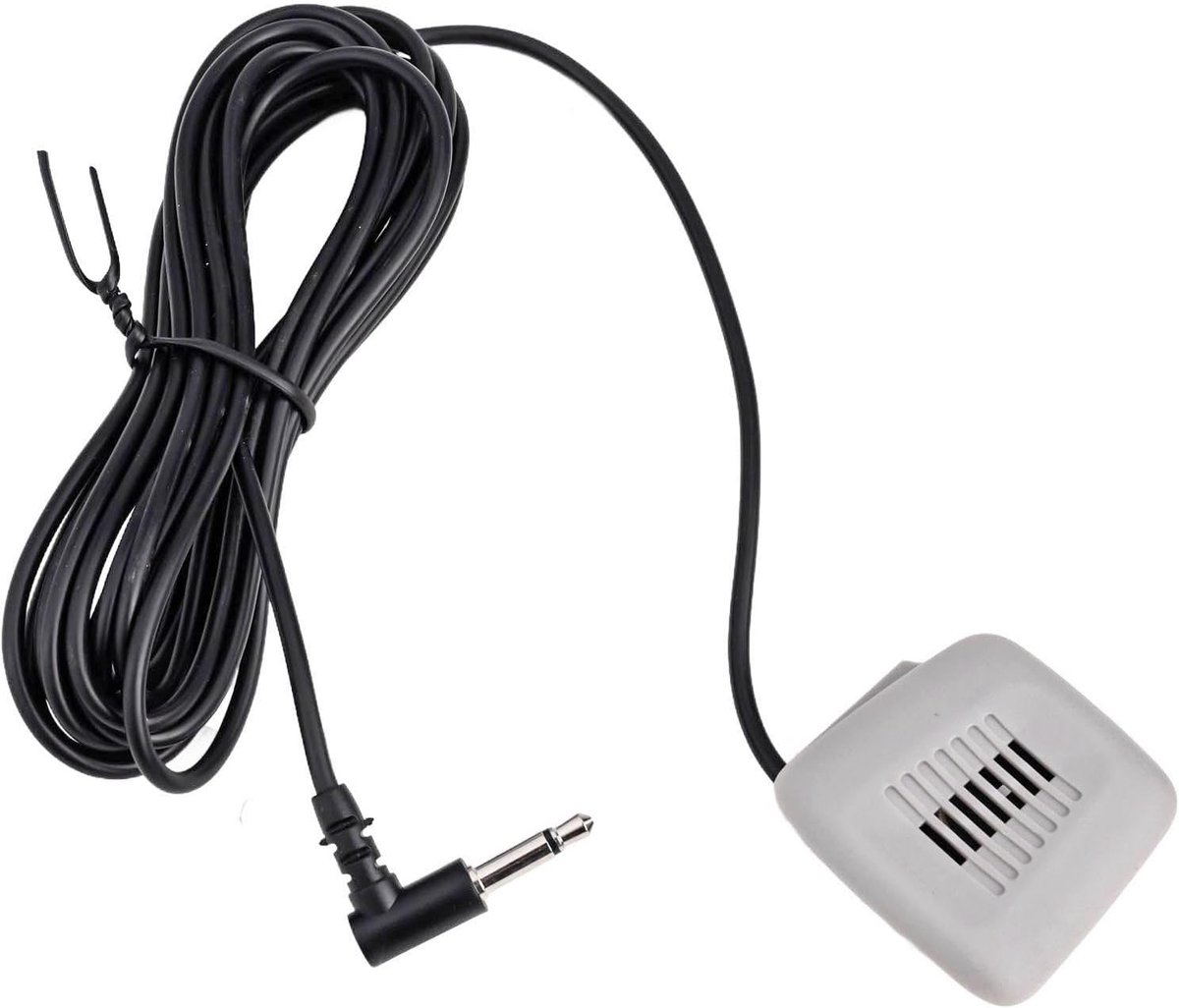 SnelShoppen - Auto Externe Microfoon 3.5mm, Draagbare Mono Microfoon, 50Hz-20KHz, Eenvoudig te Installeren, Zwart, Slijtvast en Lichtgewicht