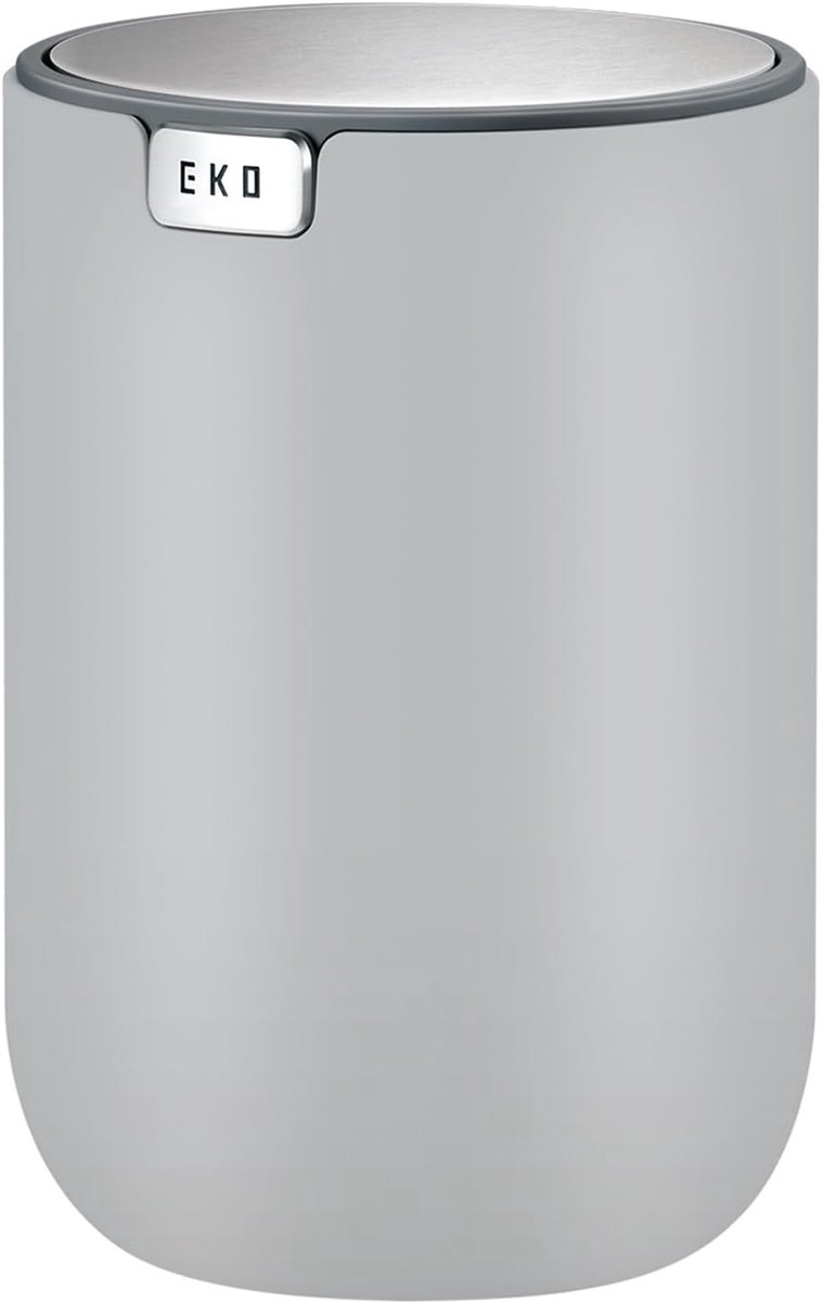 Thijox - Mini Bureau Prullenbak met Swing-Top Deksel - 0.4 Gallon Kleine Ronde Afvalmand voor Kantoor, Thuis, Auto, Compact en Stijlvol, Perfect voor
