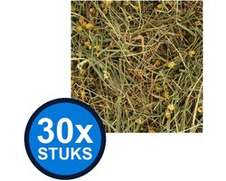 30x Deli Nature - Rodelicious kruidenhooi madelief&paardenbloem 600gr - Knaagdierenvoer - 600 g