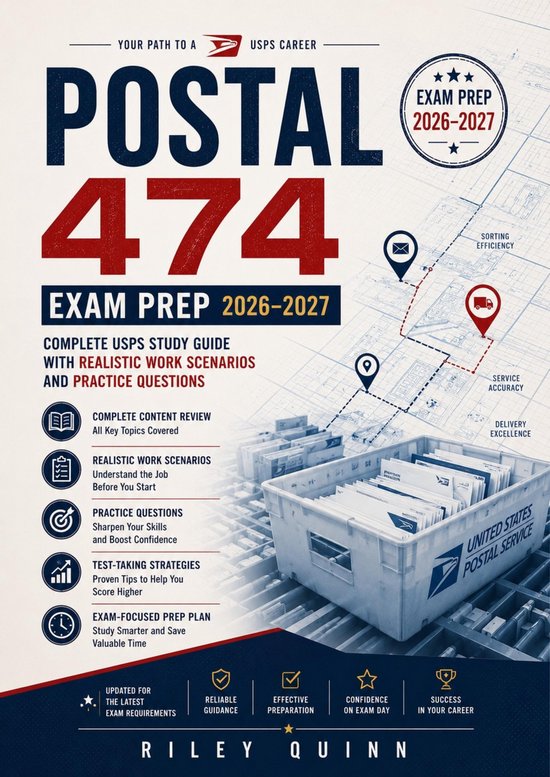 Postal 474 Exam Prep 2026–2027 - cover