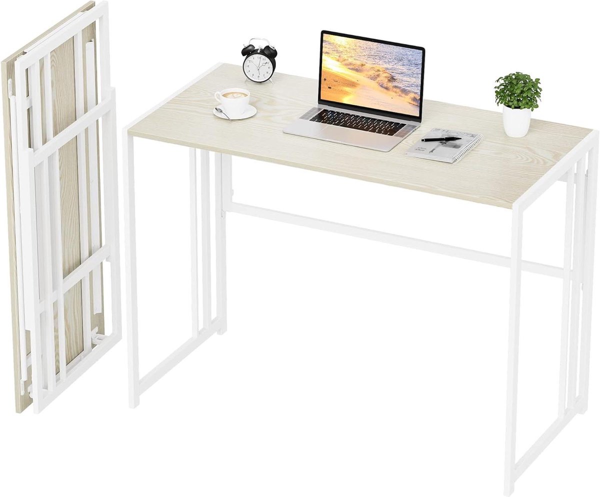 Opvouwbaar Bureau - Klaptafel Werkplek - Thuiswerken Studeren - Geen montage nodig - 100 x 50 cm - Beige