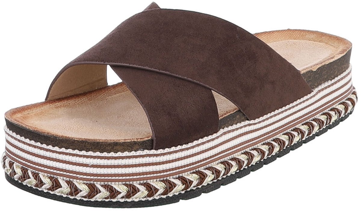 Slipper - Plateauzool - Dames Mt:41