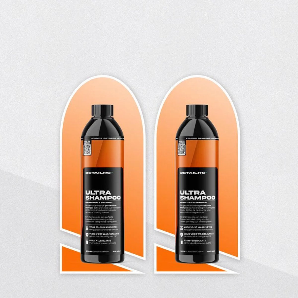 Detailrs Ultra Autoshampoo -Duo pack - pH Neutrale Shampoo voor auto/motor - 1000ml