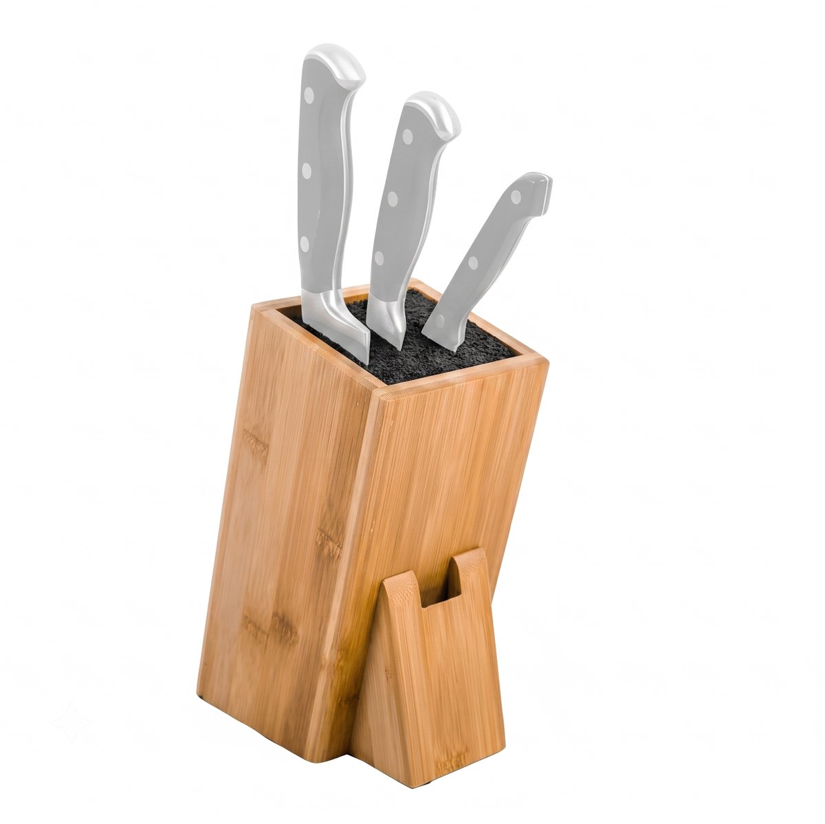 Somstyle Universeel Messenblok - Messenhouder voor Keukenmessen & Koksmessen - Hout - Lichtbruin