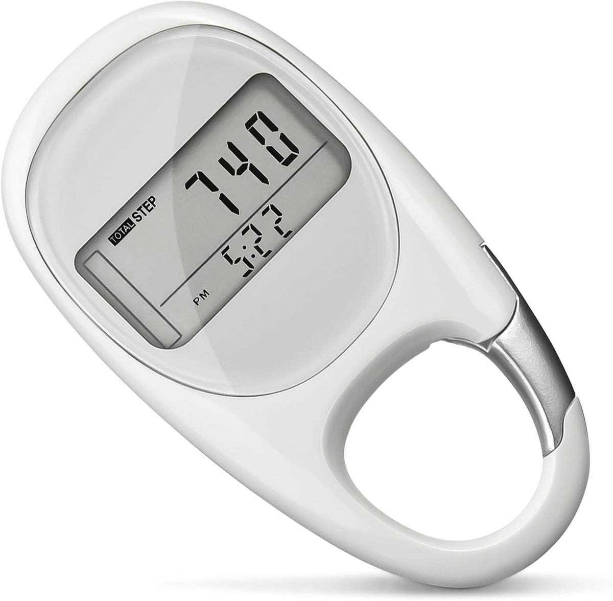 SnelShoppen - 3D Stappenteller met Clip - Nauwkeurige Stappenteller voor Wandelen, Hardlopen en Sport - Groot Scherm, Calorieverbruik, Geschikt voor S