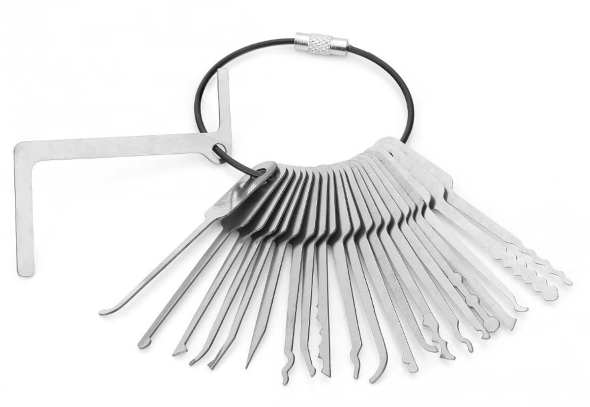 Professionele lockpicking Trainingsset – 22‑delig - Slotenmaker leergereedschapsset - Sloten - Lockpick set