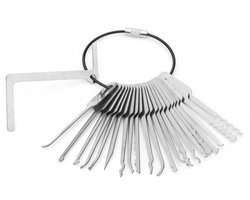 Professionele lockpicking Trainingsset – 22‑delig - Slotenmaker leergereedschapsset - Sloten - Lockpick set