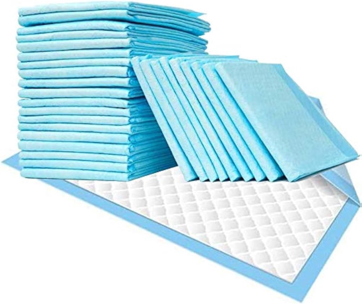 SnelShoppen - Incontinentie-inlegvellen voor bed 60 x 90 cm, 50 stuks, waterdichte lakens, wegwerpartikelen, luieronderleggers voor extra bescherming