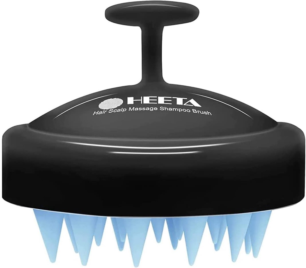 Thijox - HEETA Massaborstel voor Hoofdhuidmassage, Klassiek Model, Hoofdmassageapparaat voor Haargroei, Reiniging & Drogen, Blauw/Zwart