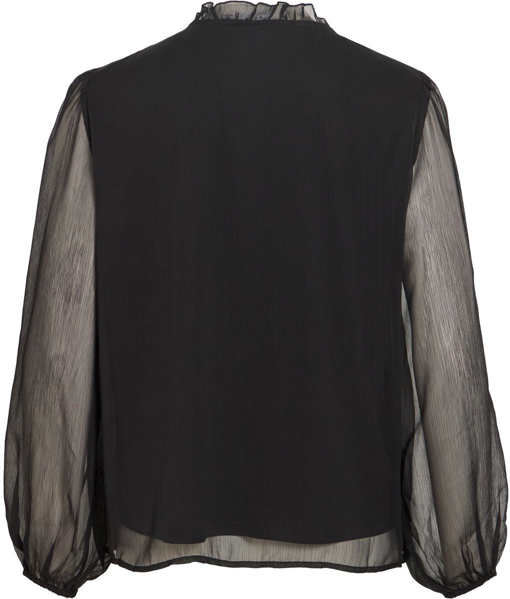 VILA - VIFALIA V-NECK TIE L/S TOP - NOOS - Dames - Blouses