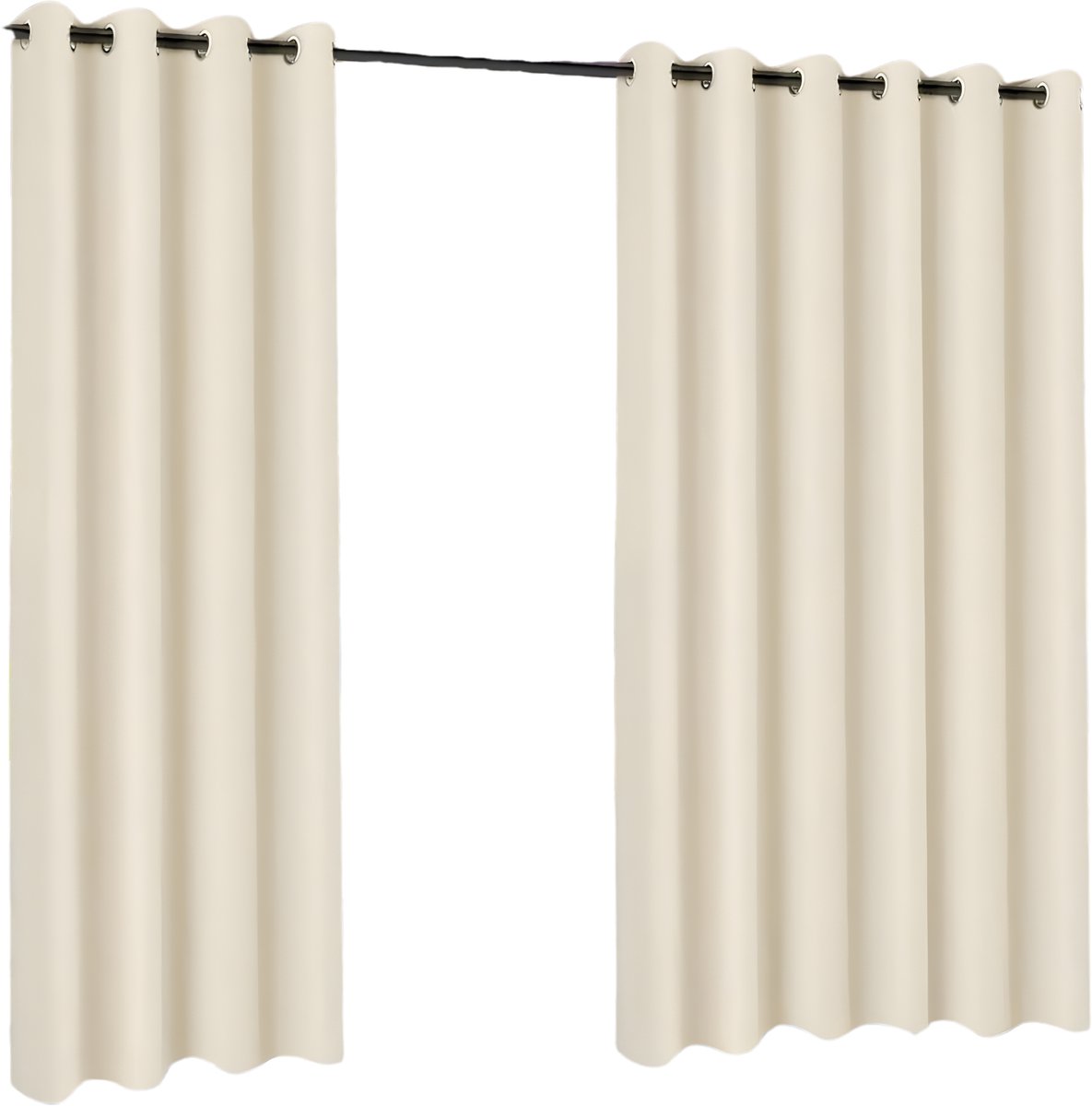 Buitengordijnen - 132 x 275 cm 2 stuks - voor patio, veranda en pergola