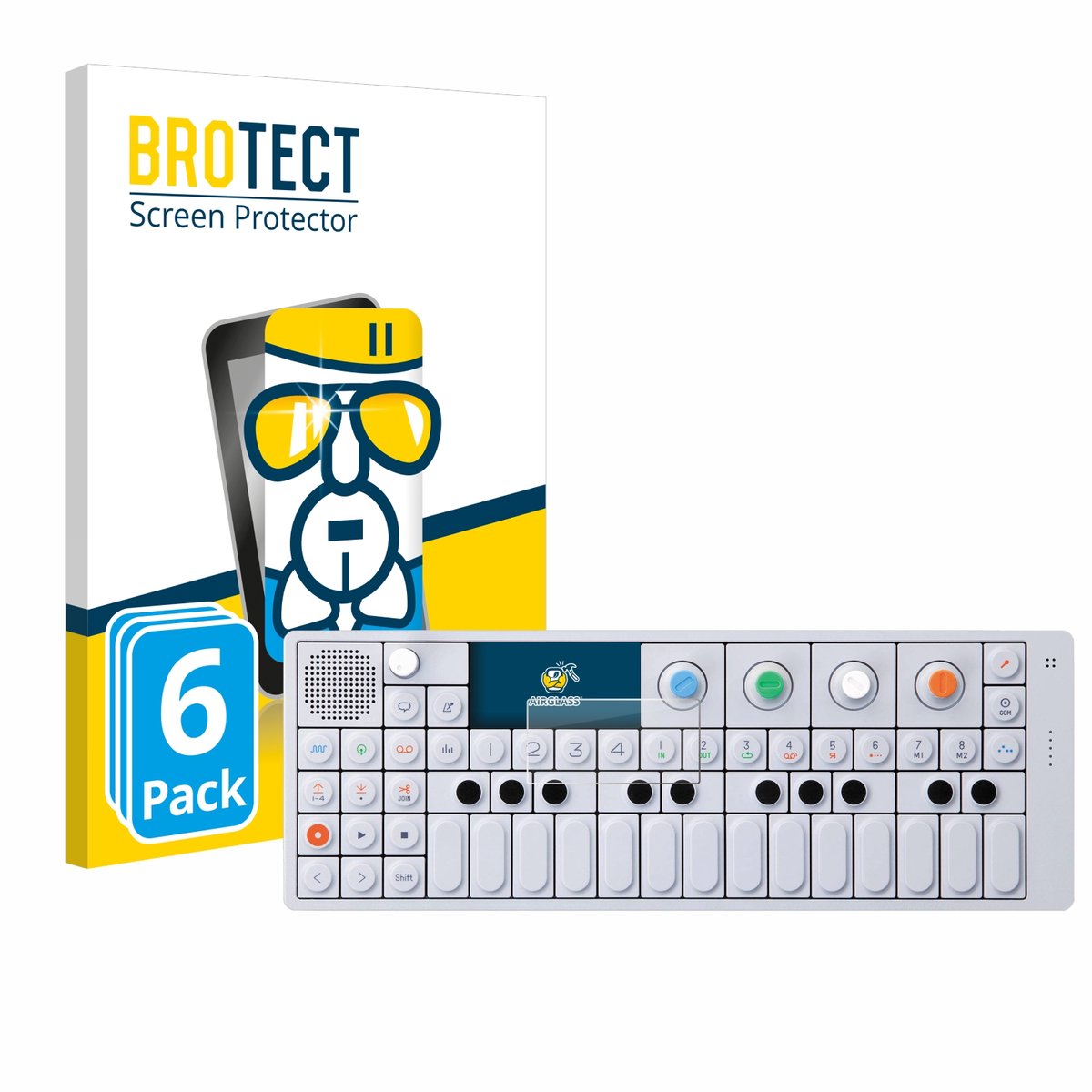Screenprotector 6 Stuks voor Teenage Engineering OP-1 Sampler & Controller Beschermglas transparant