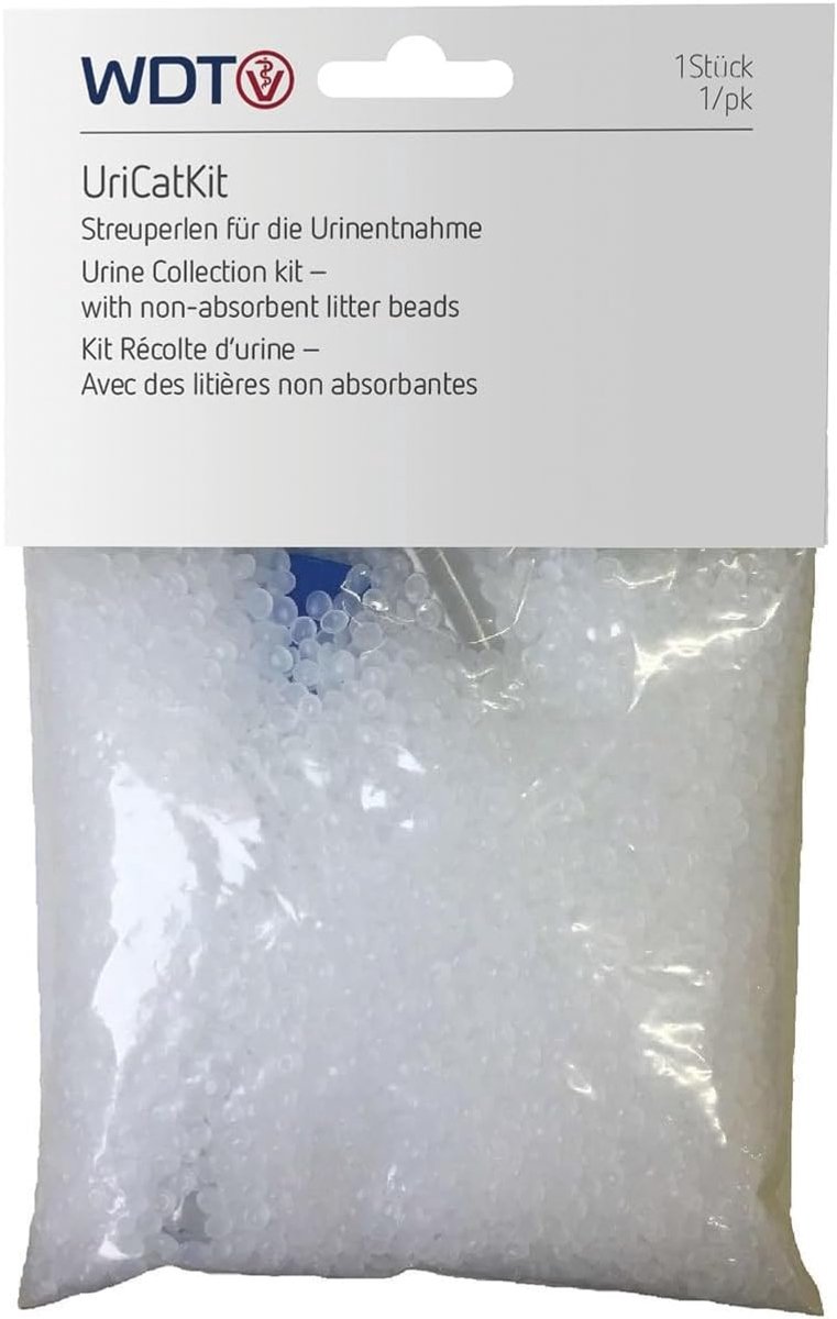 SnelShoppen - UriCat Kattenbakvulling voor Urineverzameling | 3 x 200 g | Ideaal voor Urinalyse | Inclusief Pipet en Sluitbare Monsterbuis