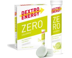 Dextro Energy Zero Calories Lime - Elektrolyten Sportdrank - Suikervrij - Electrolytes Drink - 3 x 20 tabletten (30 Liter) - 20 stuks