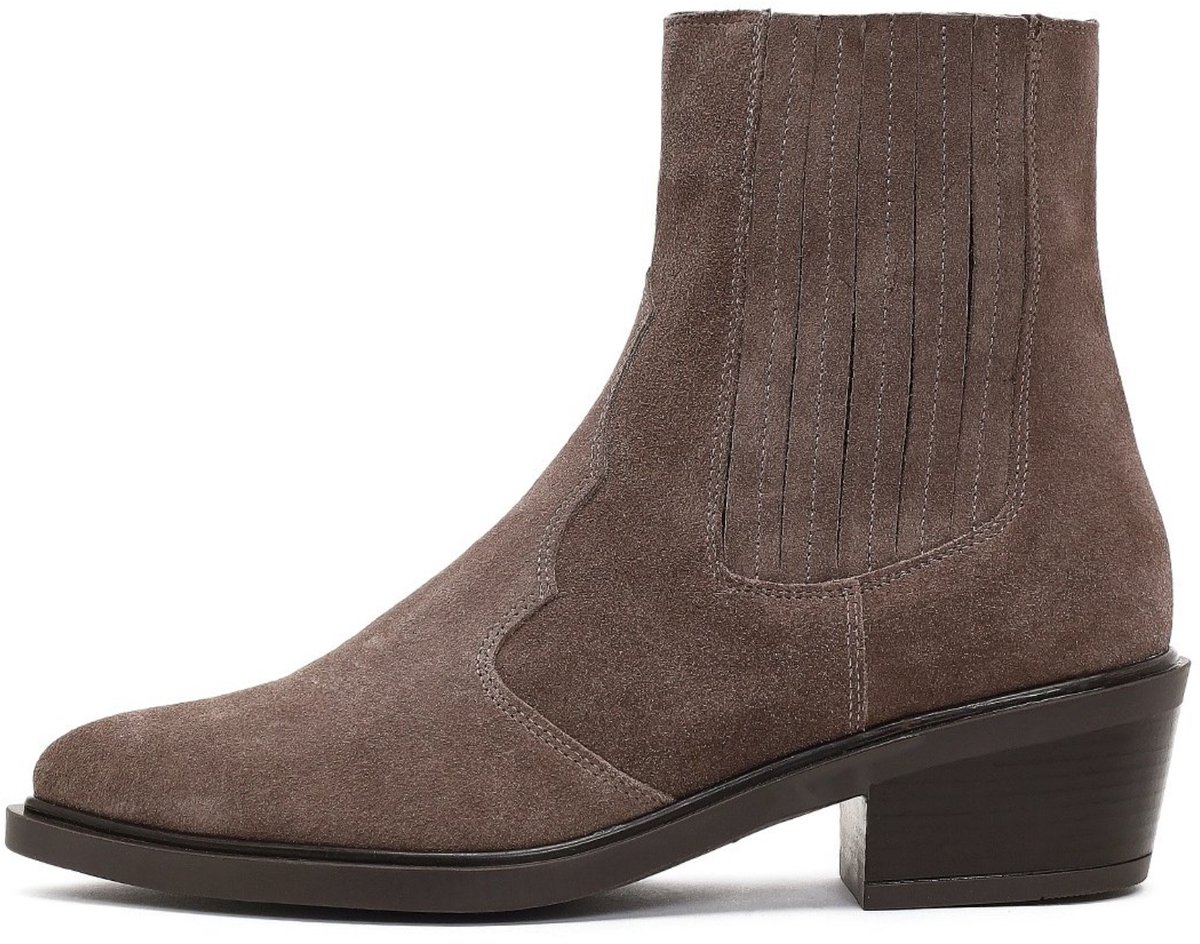 DERIMOD Cowboy Boots Suede Leather Cowboy Boots