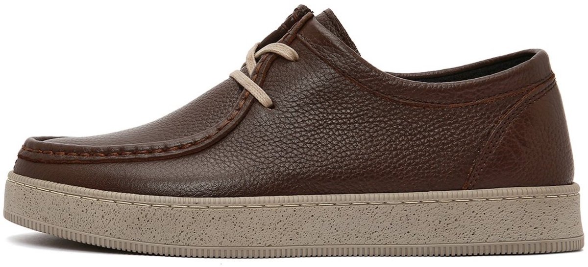 DERIMOD Casual Lace-up Shoes Leather Casual Lace-up Shoes