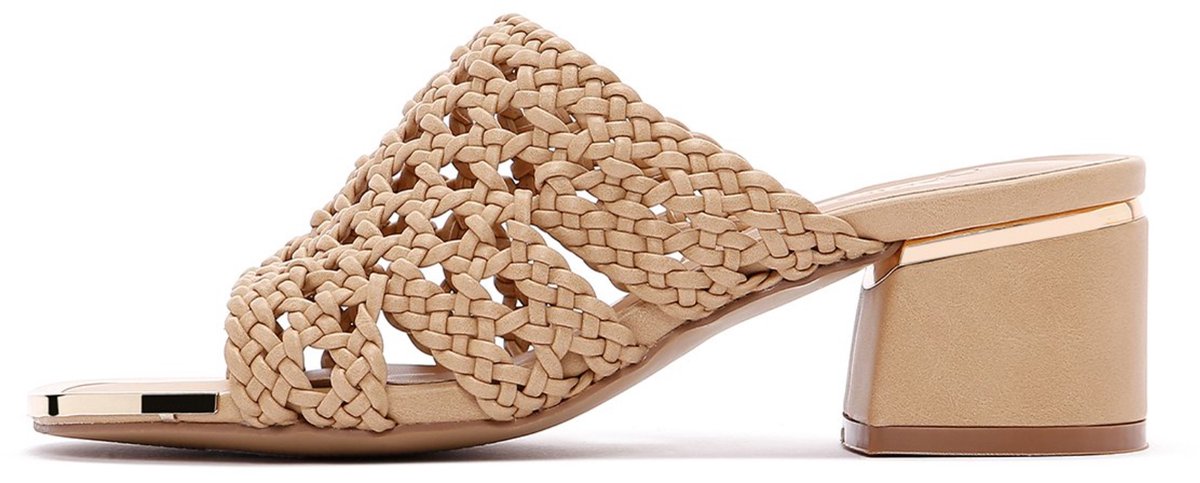 DERIMOD Heeled Mules Imitation Leather Heeled Mules