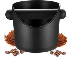 LISM-Koffiedoos, koffiebonenbakje, opvangbak Geschikt voor koffiedik met afneembare accessoires Geschikt voor barista-koffiemachines (zwart)