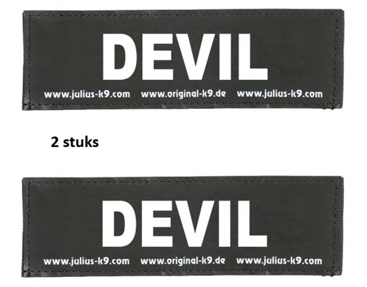 Set Labels voor Powerharness - Small tekst: DEVIL