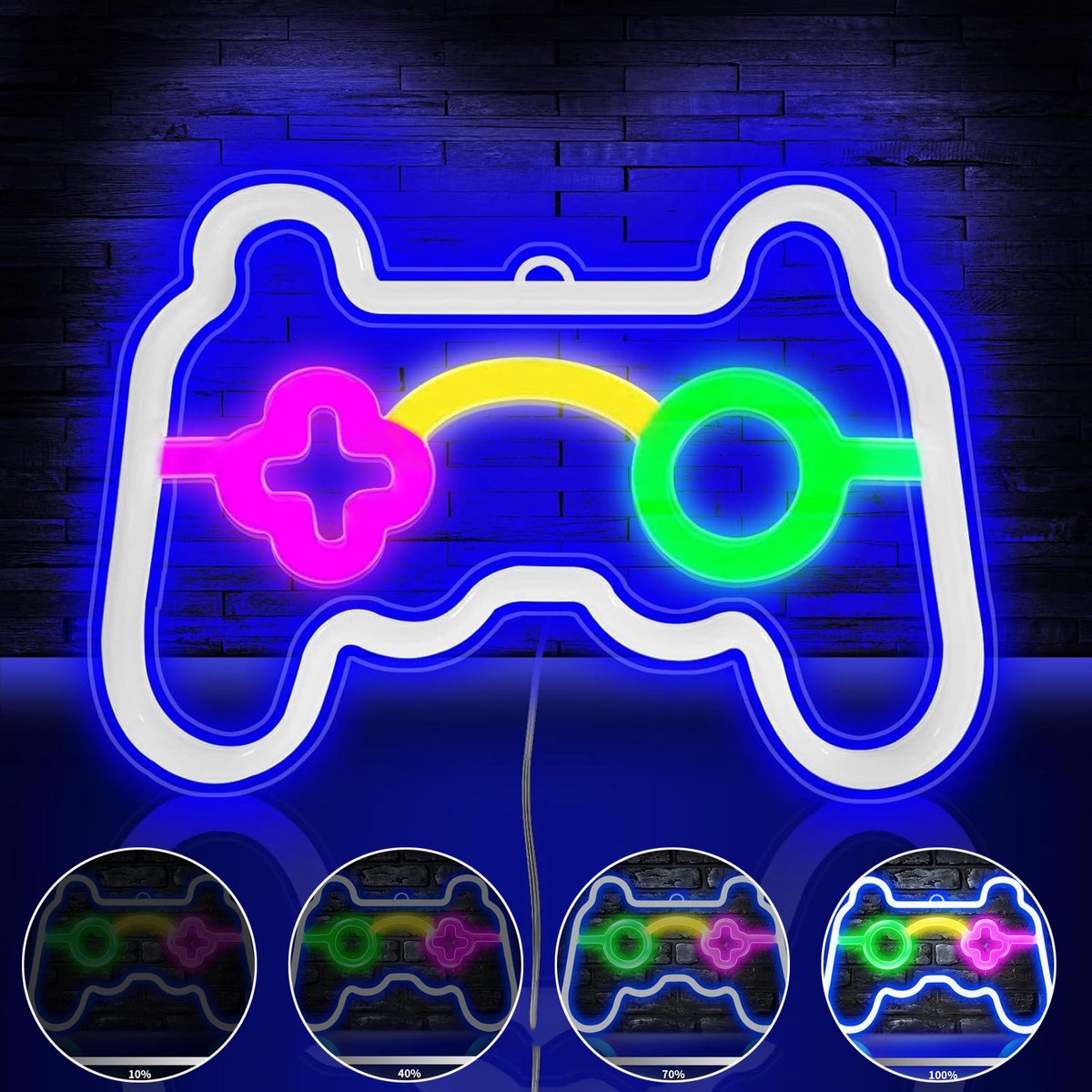 Neonreclame Met Spelthema - Neon LED-Gaminglampen - LED Neon Wandreclames - Neonlamp Op USB-Voeding - Voor Slaapkamer/Speelkamer Decoratie