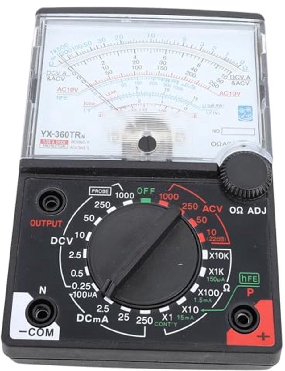 360TRn Analoge Multimeter met Hoge Nauwkeurigheid voor Elektrische Reparaties en Veldwerk