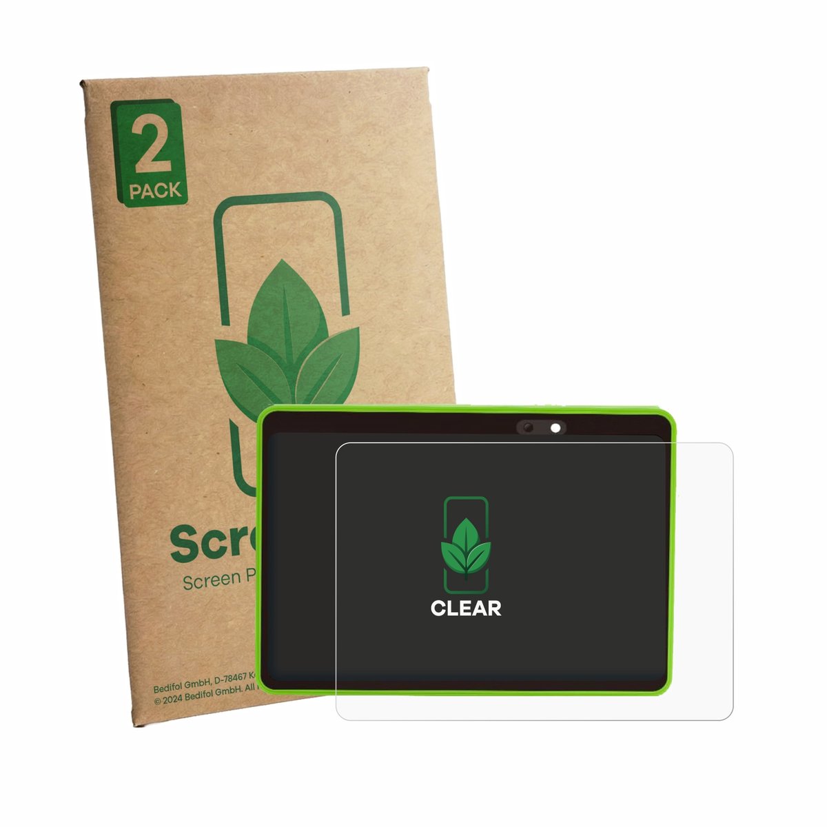 2 Stuks Screenprotector voor hahaland Baby Tablet 35847-0 - Hoogwaardige Beschermfolie transparant