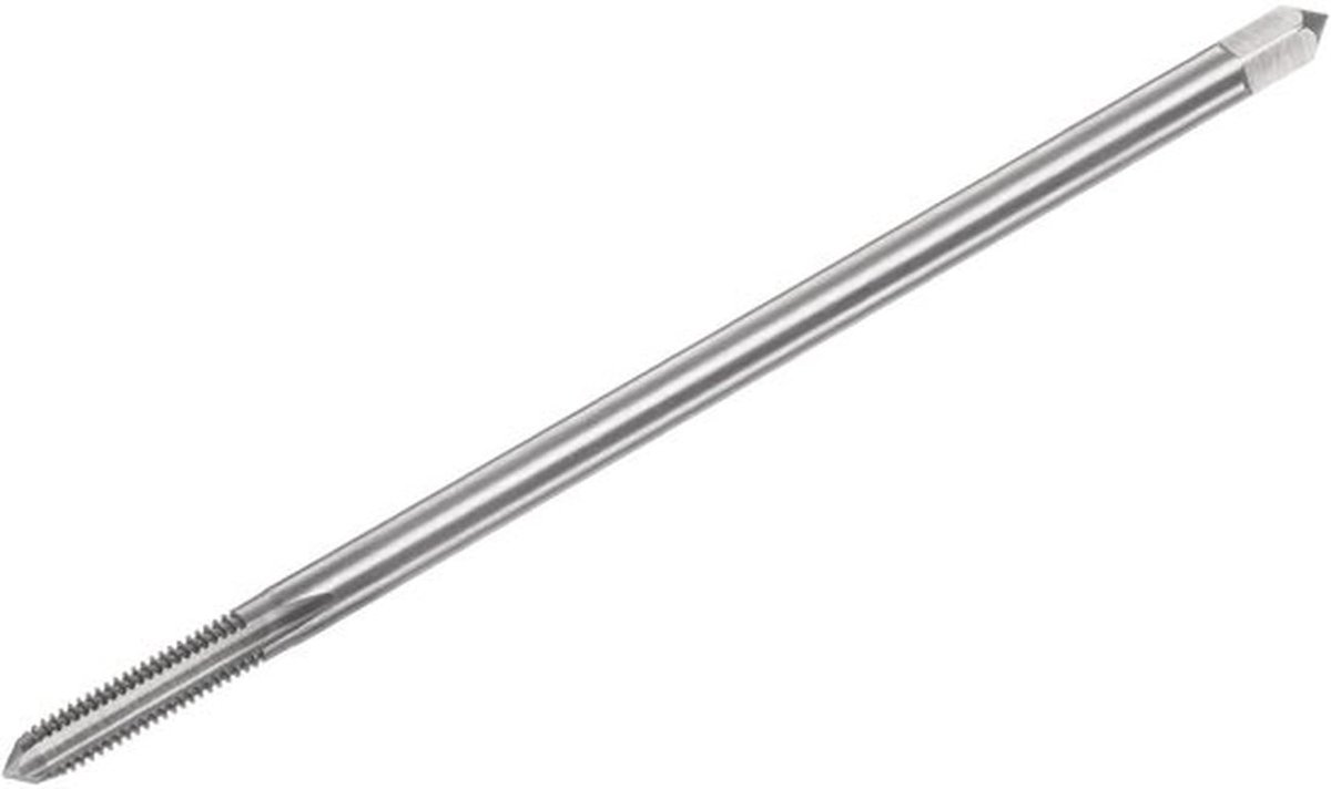 M6 x 1 mm metrische draadkraan. 150 mm lange rechte dwarsfluit schroef freesmachine kranen met 3 fluiten gronddraden. HSS draadtappen reparatiegereedschap