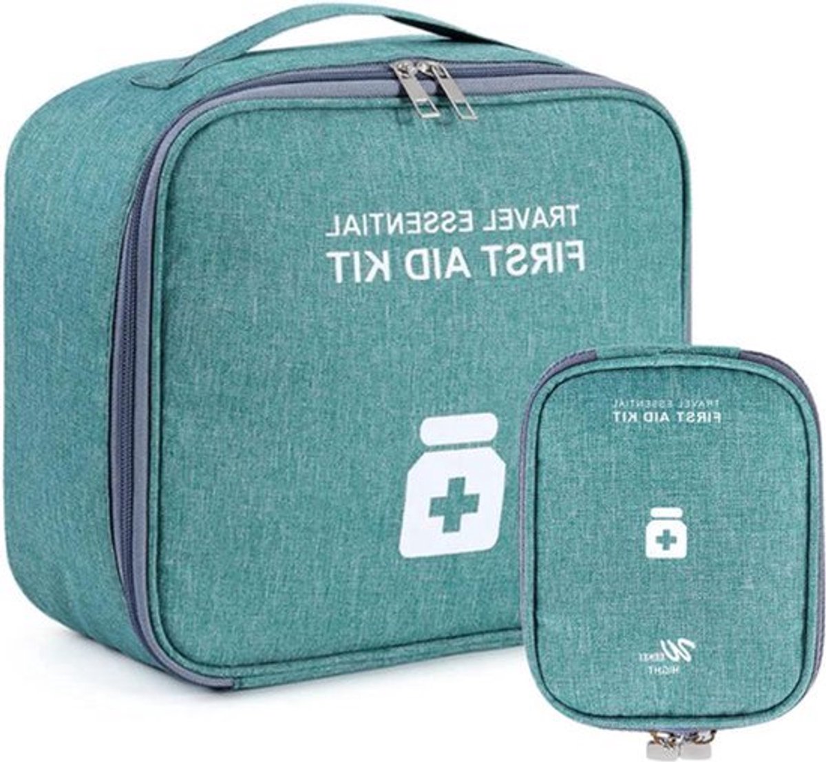 Medicijntas 2 stuks - Reisset EHBOtas leeg grote capaciteit waterdichte noodtas - Voor thuis, kantoor, reizen, outdoor