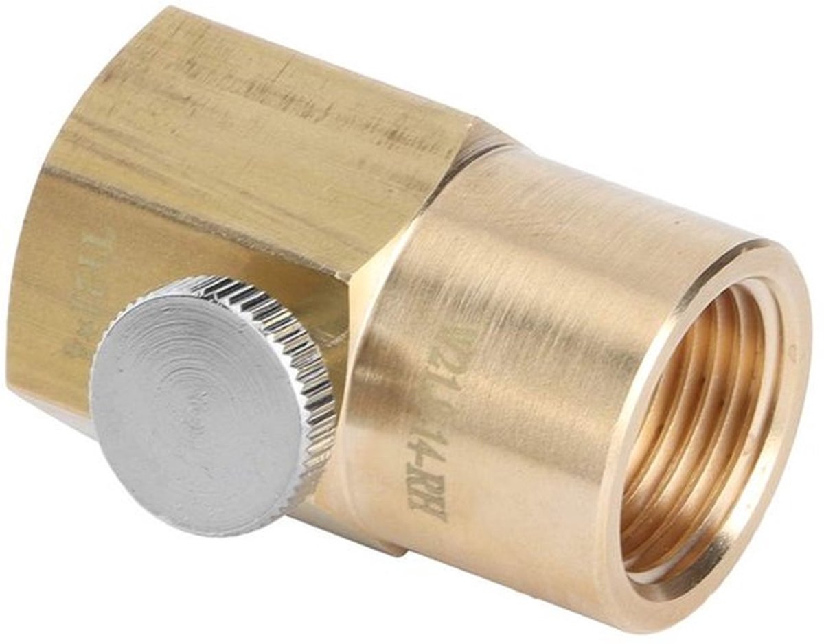 CO2 Vuladapter, voor W21.8-14-RH CO2 Adapter Sodawater CO2 Fles Adapter Vulventiel Connector