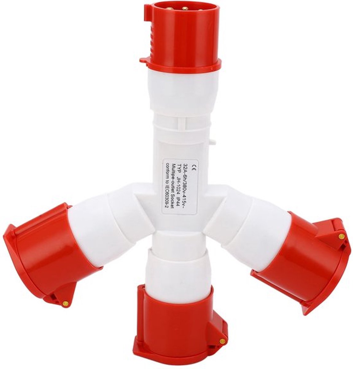 Stekker voor industriële locaties 2P NE industriële stekker 1 in 3 uit 4-pins multi-stopcontacten elektrische connector 32A 380-415V